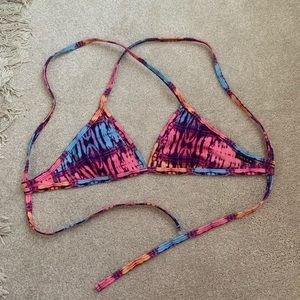 Jolyn Triangle bikini top | tie back | rare print